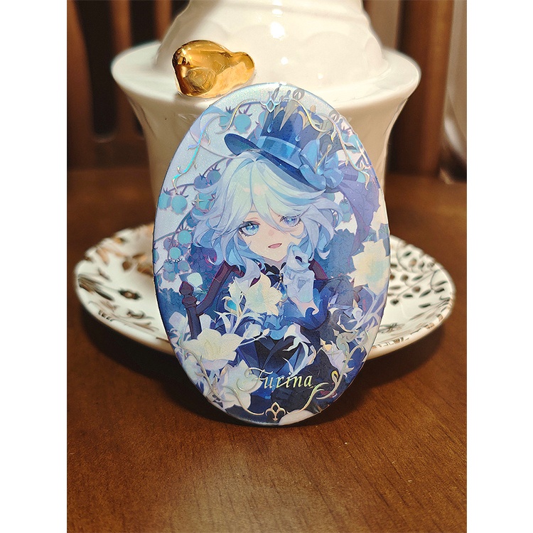 Genshin Impact 原神 フリーナ 色紙 缶バッジ