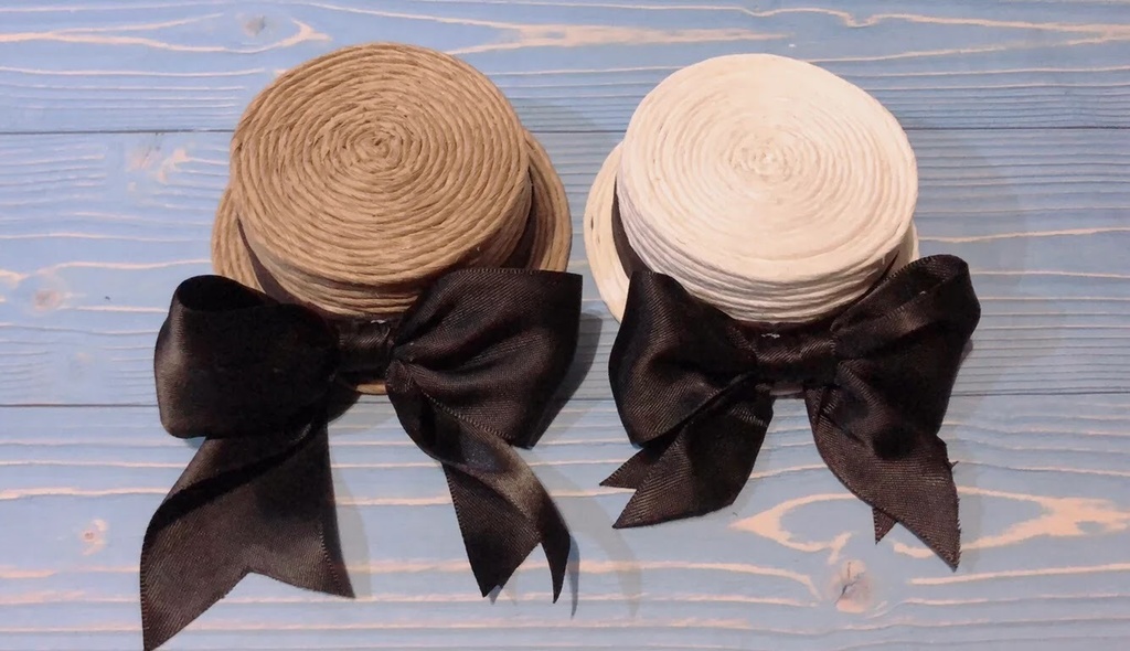 10cmぬいぐるみと12cmぬいぐるみ用 カンカン帽 帽子