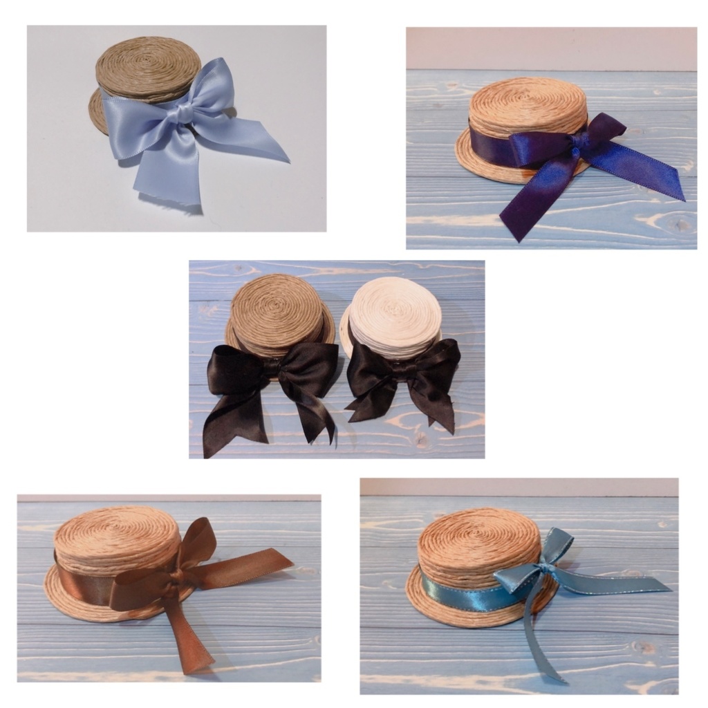 10cmぬいぐるみと12cmぬいぐるみ用 カンカン帽 帽子