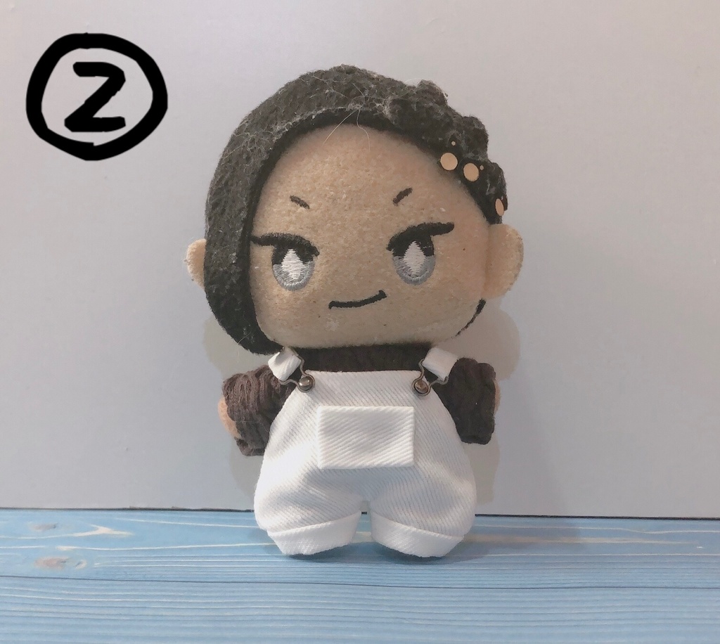 10cmぬいぐるみと12cmぬいぐるみ用 ニット サロペット