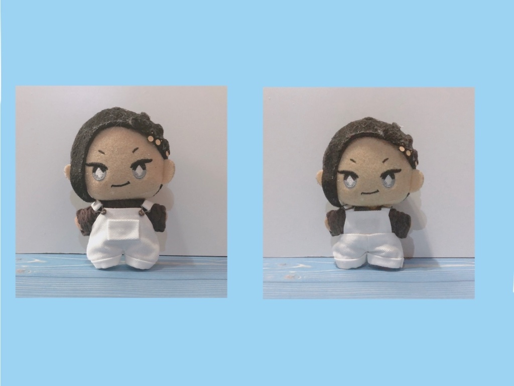 10cmぬいぐるみと12cmぬいぐるみ用 ニット サロペット