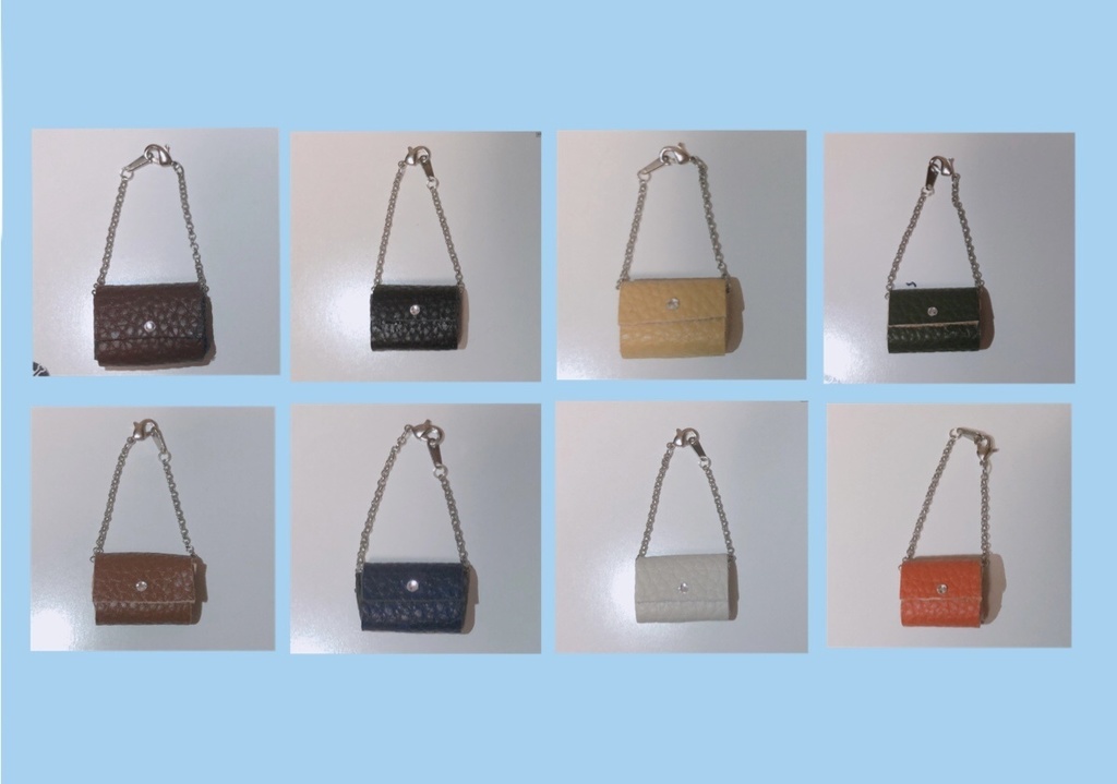 10cm〜12cmぬいぐるみ用 レザーポシェット バック