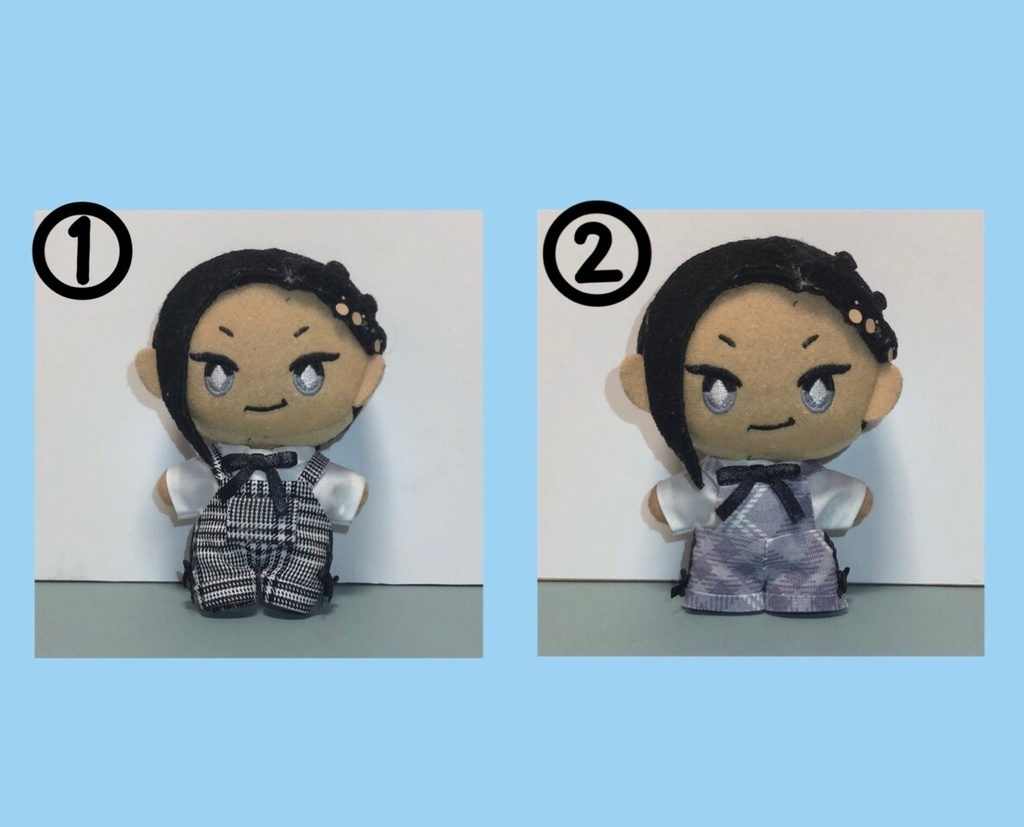 10cm 12cm ぬいぐるみ用 量産型風 編み上げリボンサロペットセット