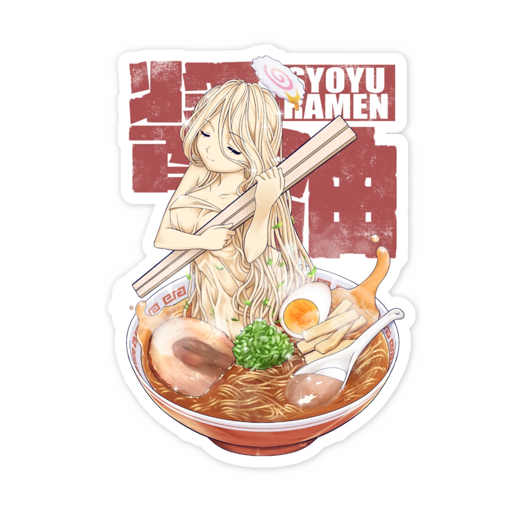 醤油ラーメンの妖精 ステッカー