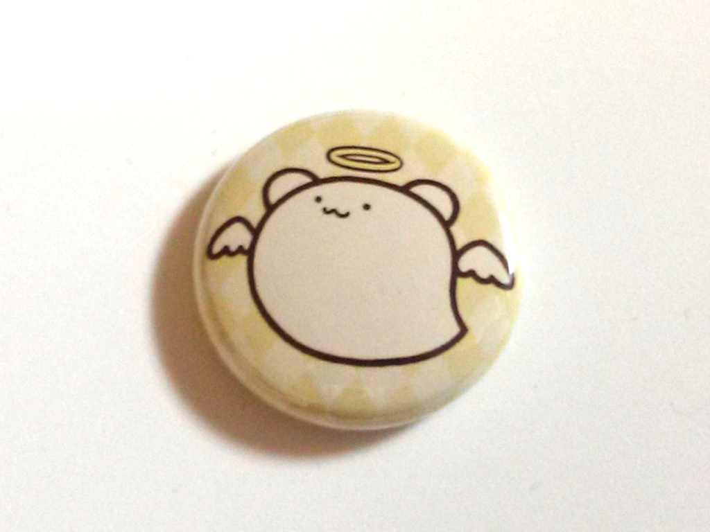 ぽー　天使缶バッジ