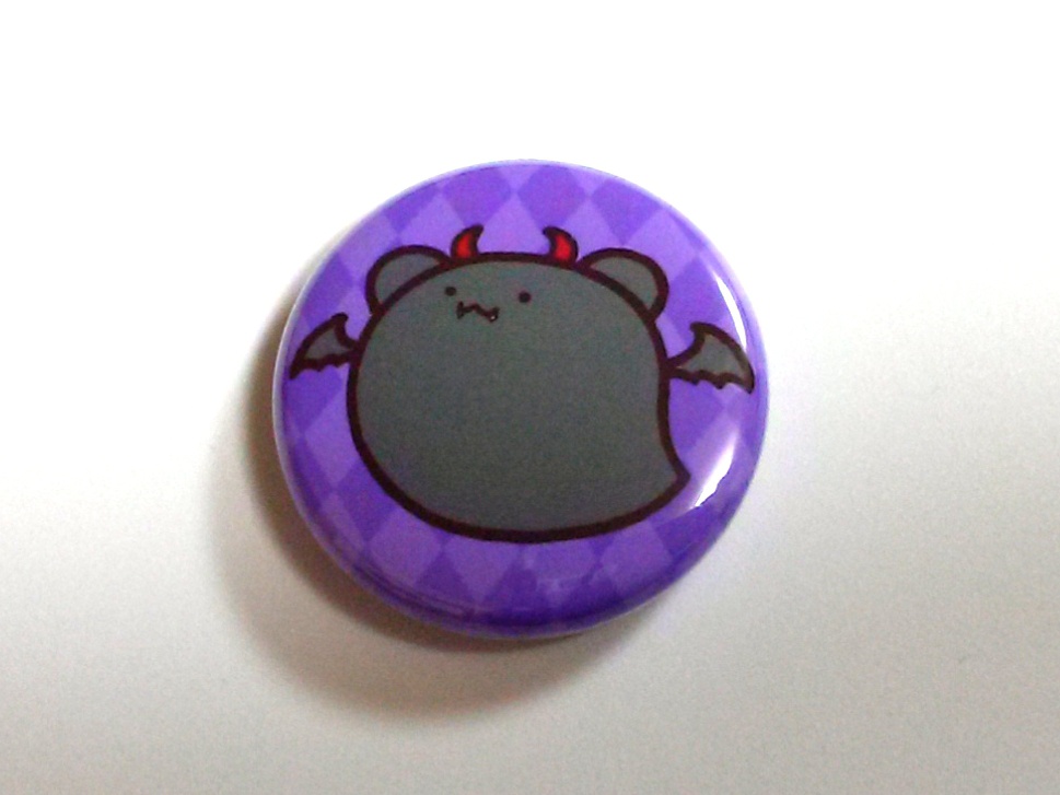 ぽー　悪魔缶バッジ
