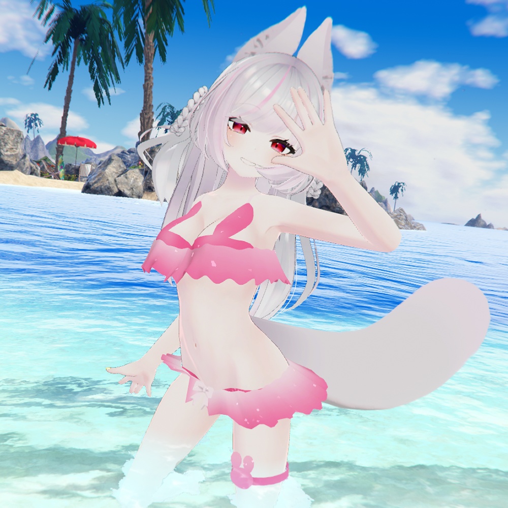 リーファ・ルーナリットちゃん用「うさぎ水着」【スキニング済み】