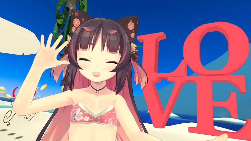 猫山苗(ねこやま なえ)用「和風水着」【スキニング済み】