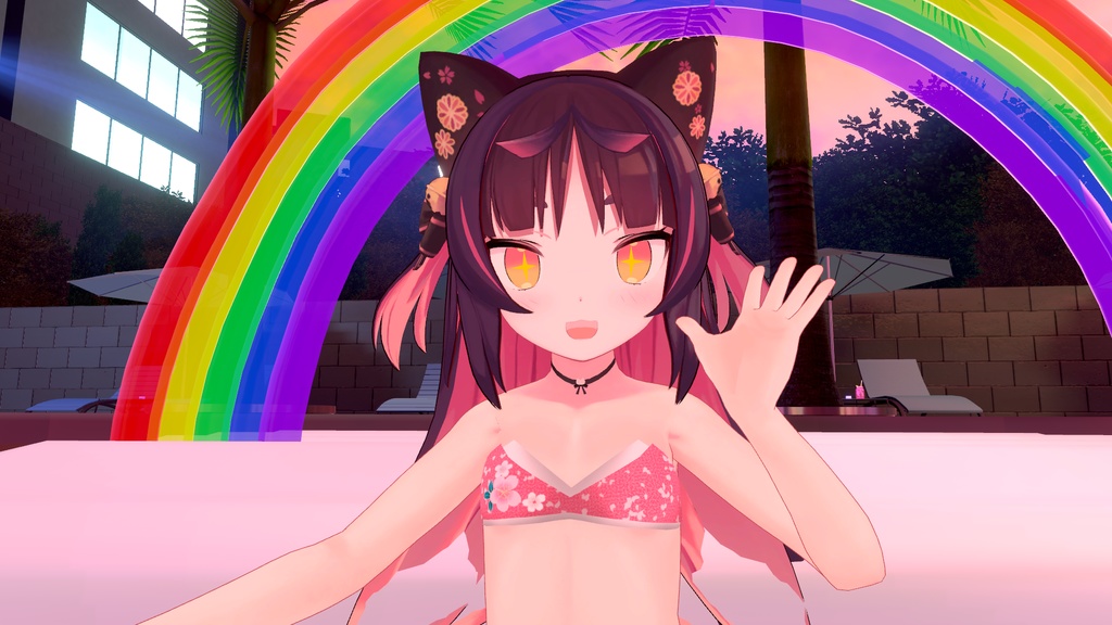 猫山苗(ねこやま なえ)用「和風水着」【スキニング済み】