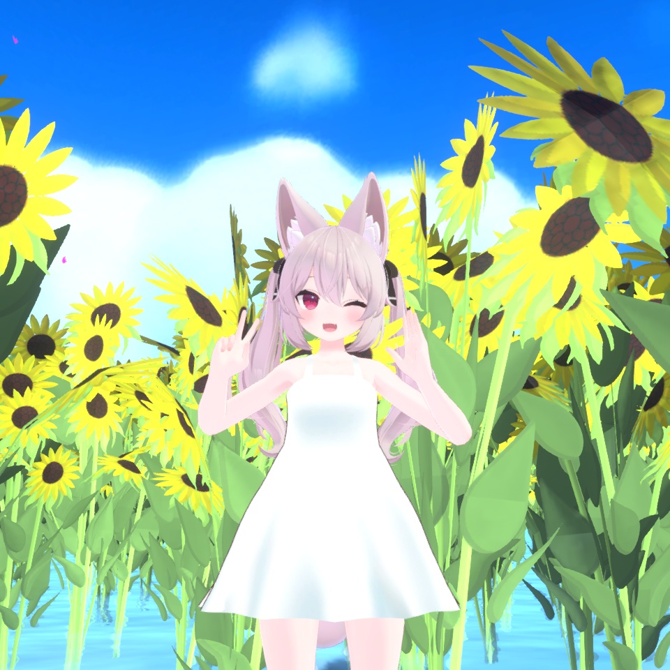 まめひなた(まめふれんず/キプフェル等)&カルキア&カリン用「白いワンピース-White Dresses-」【スキニング済み】