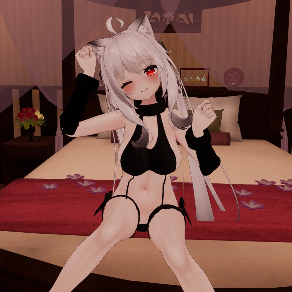 【マヌカ・桔梗・ルーナリット(リーファ共通)・ソラハ(つぼみ共通)・セレスティア・萌・舞夜・カリン(こまどアバター)用「ERONUNO」【スキニング済み】