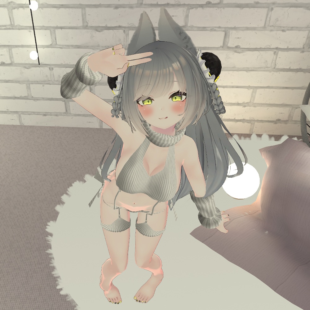 【マヌカ・桔梗・ルーナリット(リーファ共通)・ソラハ(つぼみ共通)・セレスティア・萌・舞夜・カリン(こまどアバター)用「ERONUNO」【スキニング済み】