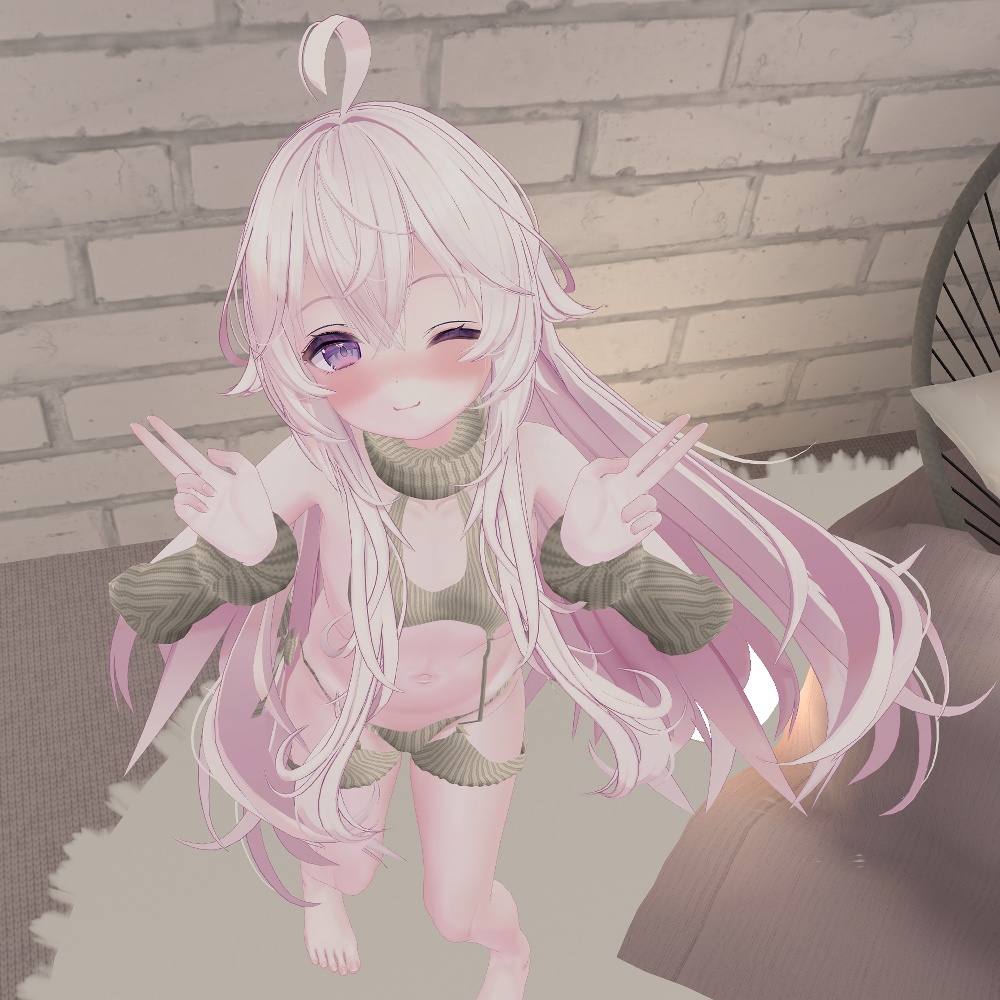 【マヌカ・桔梗・ルーナリット(リーファ共通)・ソラハ(つぼみ共通)・セレスティア・萌・舞夜・カリン(こまどアバター)用「ERONUNO」【スキニング済み】