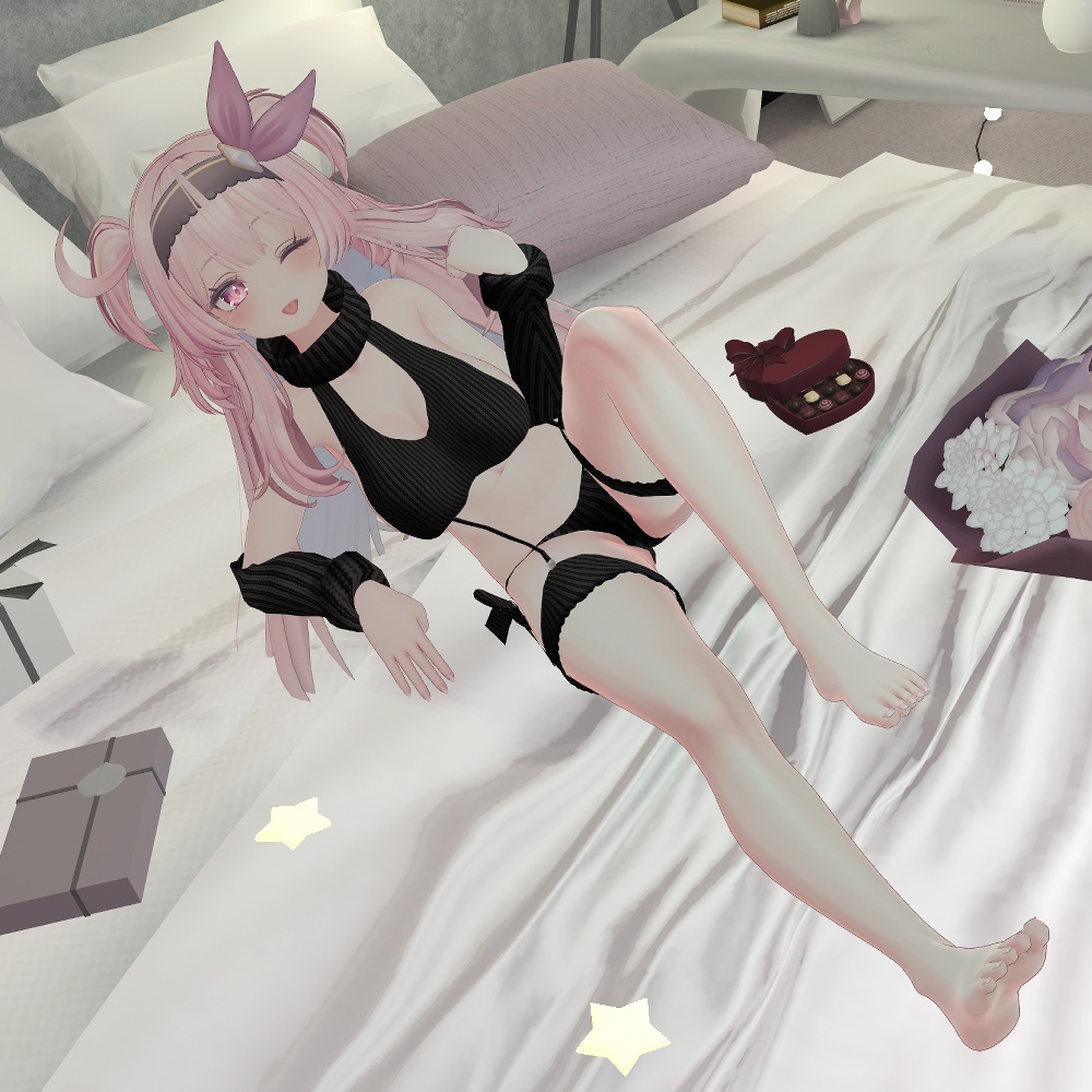 【マヌカ・桔梗・ルーナリット(リーファ共通)・ソラハ(つぼみ共通)・セレスティア・萌・舞夜・カリン(こまどアバター)用「ERONUNO」【スキニング済み】