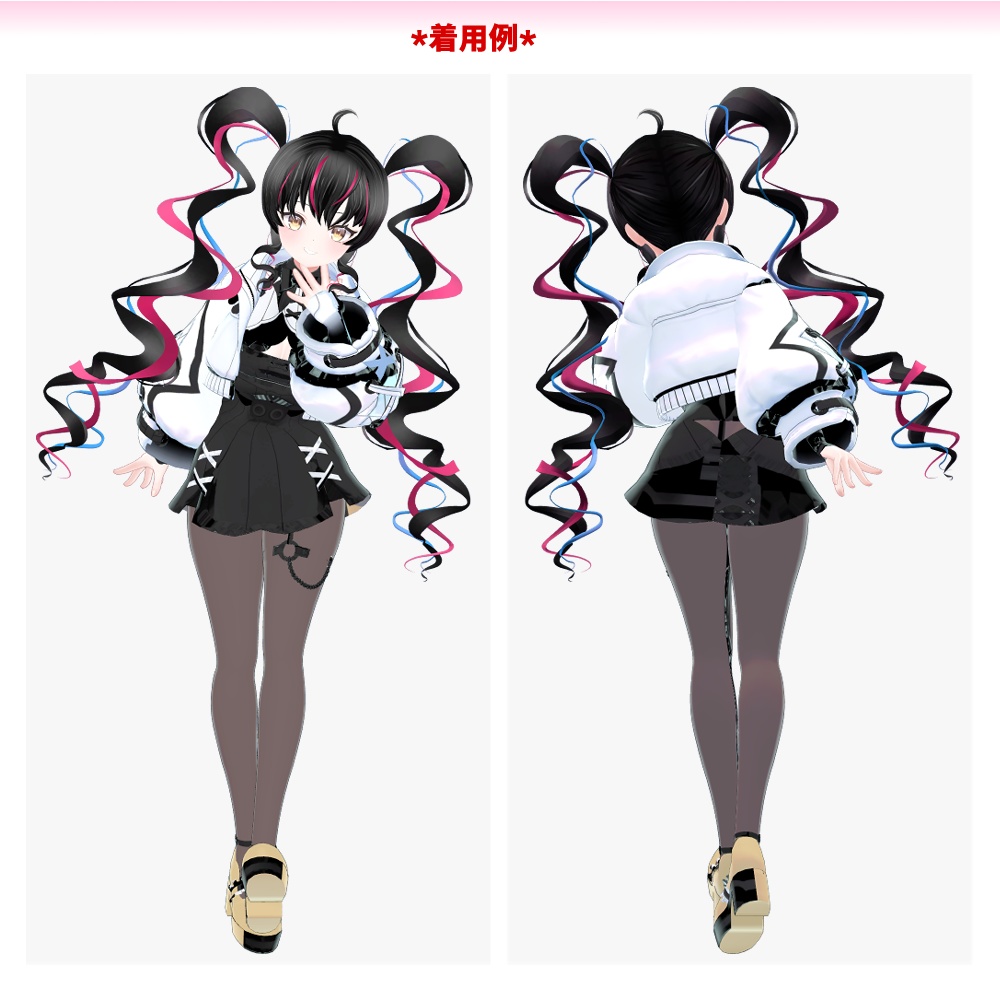 【21アバター対応+汎用】地雷系ツインテール