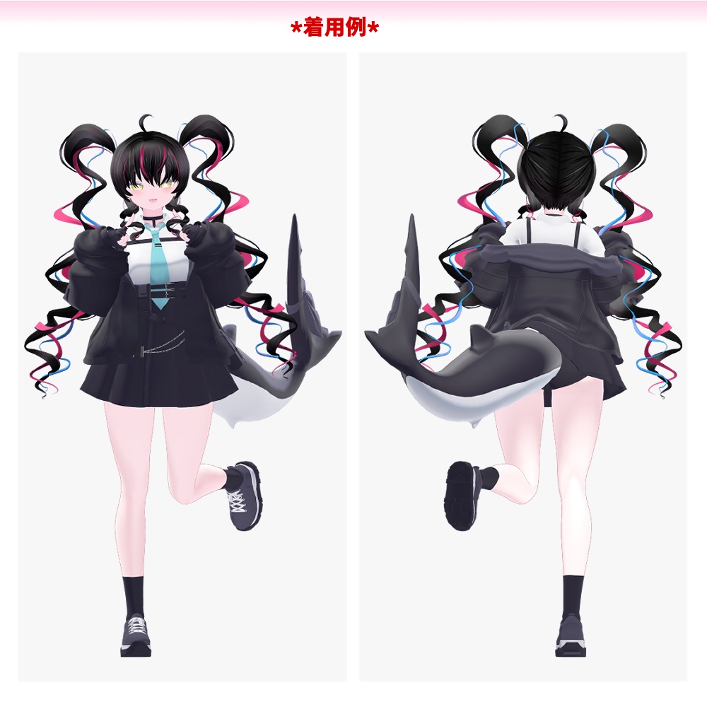 【21アバター対応+汎用】地雷系ツインテール