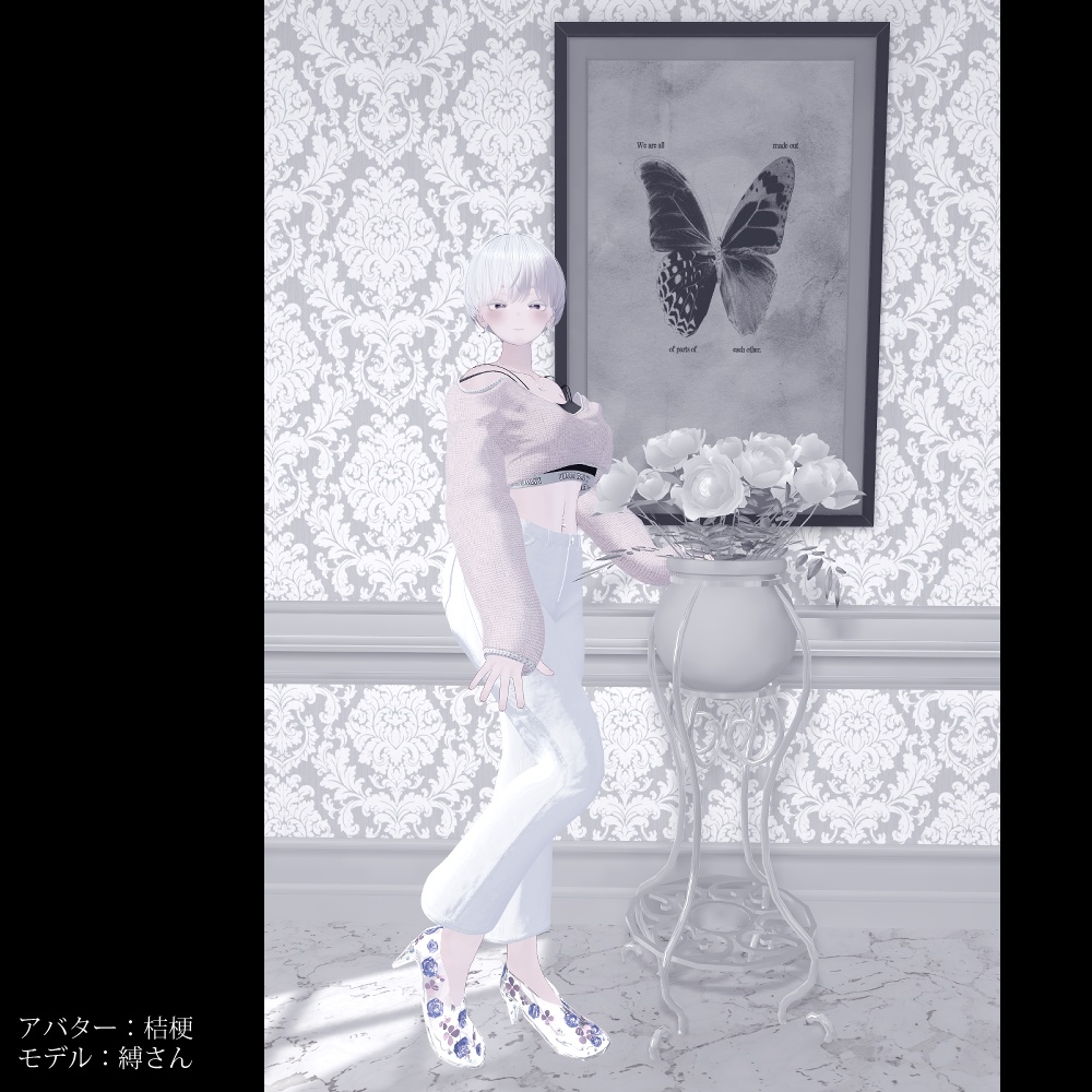 桔梗・マヌカ・萌・セレスティア・森羅5アバター対応「Glass Flower Shoes」