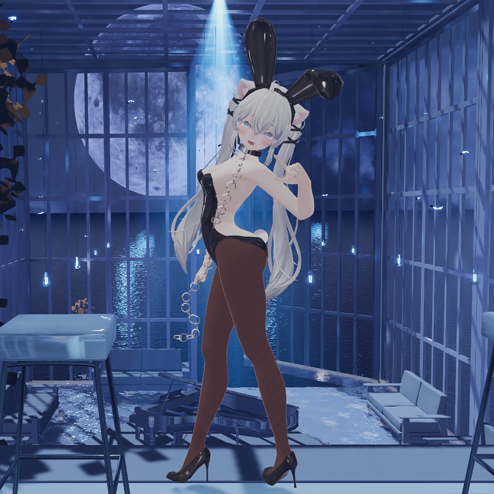 14アバター対応【ギミック付き】義手&鎖バニー