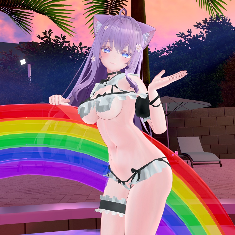 【マヌカ・萌・桔梗・カリン(こまどアバター)対応】ドキドキ♥メイドビキニ