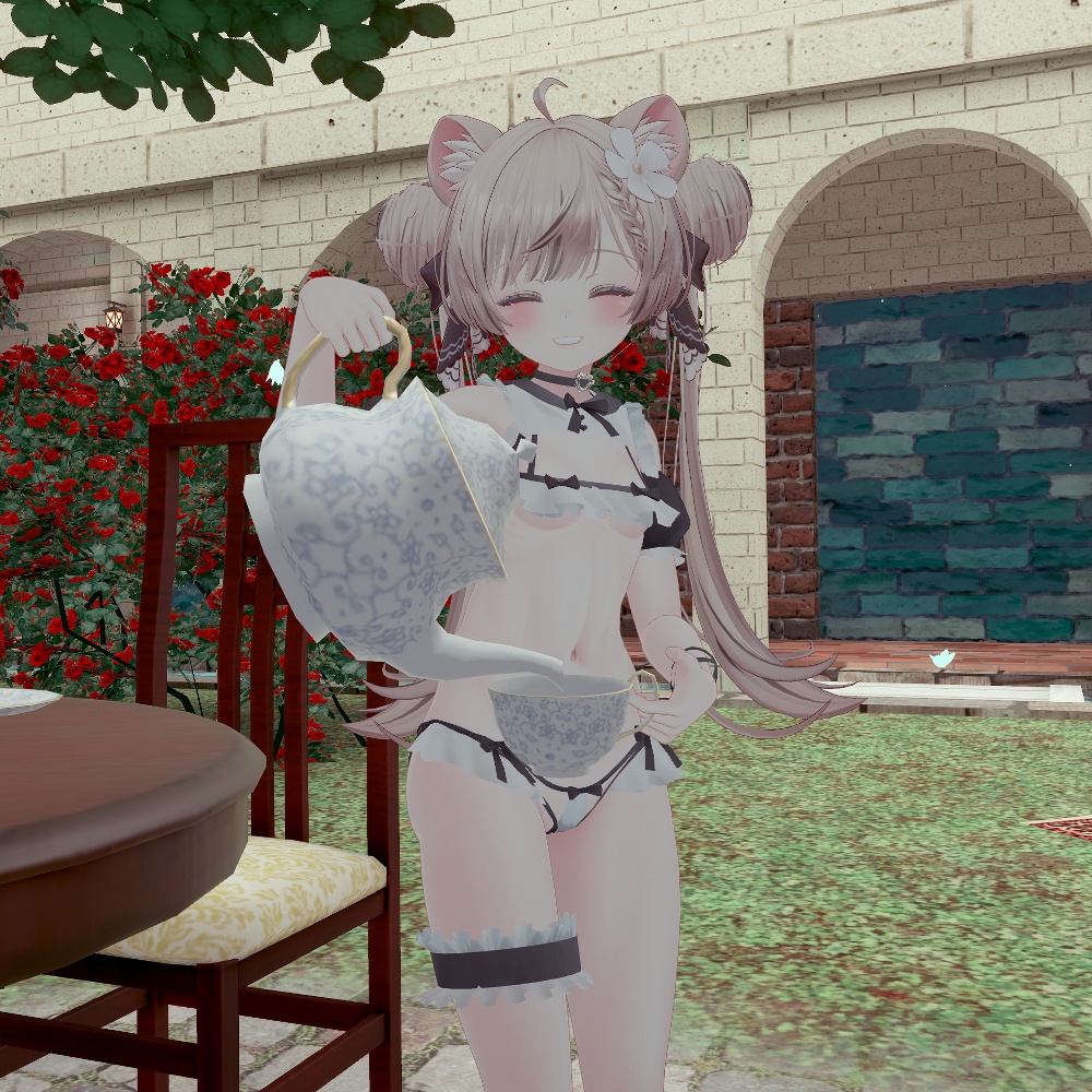 【マヌカ・萌・桔梗・カリン(こまどアバター)対応】ドキドキ♥メイドビキニ