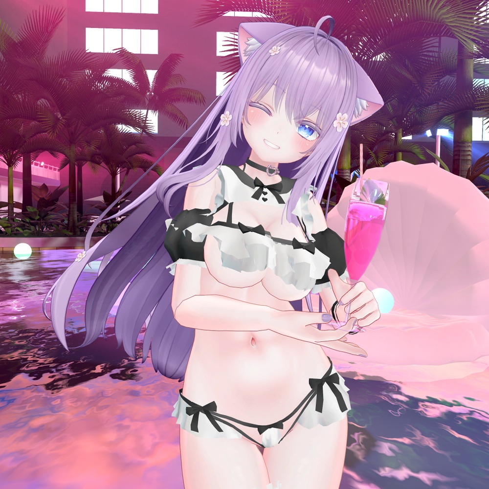 【マヌカ・萌・桔梗・カリン(こまどアバター)対応】ドキドキ♥メイドビキニ