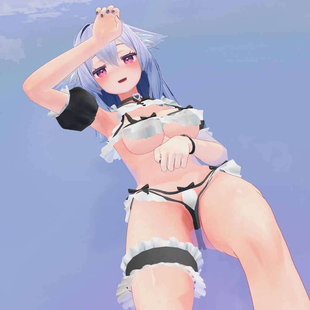 【マヌカ・萌・桔梗・カリン(こまどアバター)対応】ドキドキ♥メイドビキニ