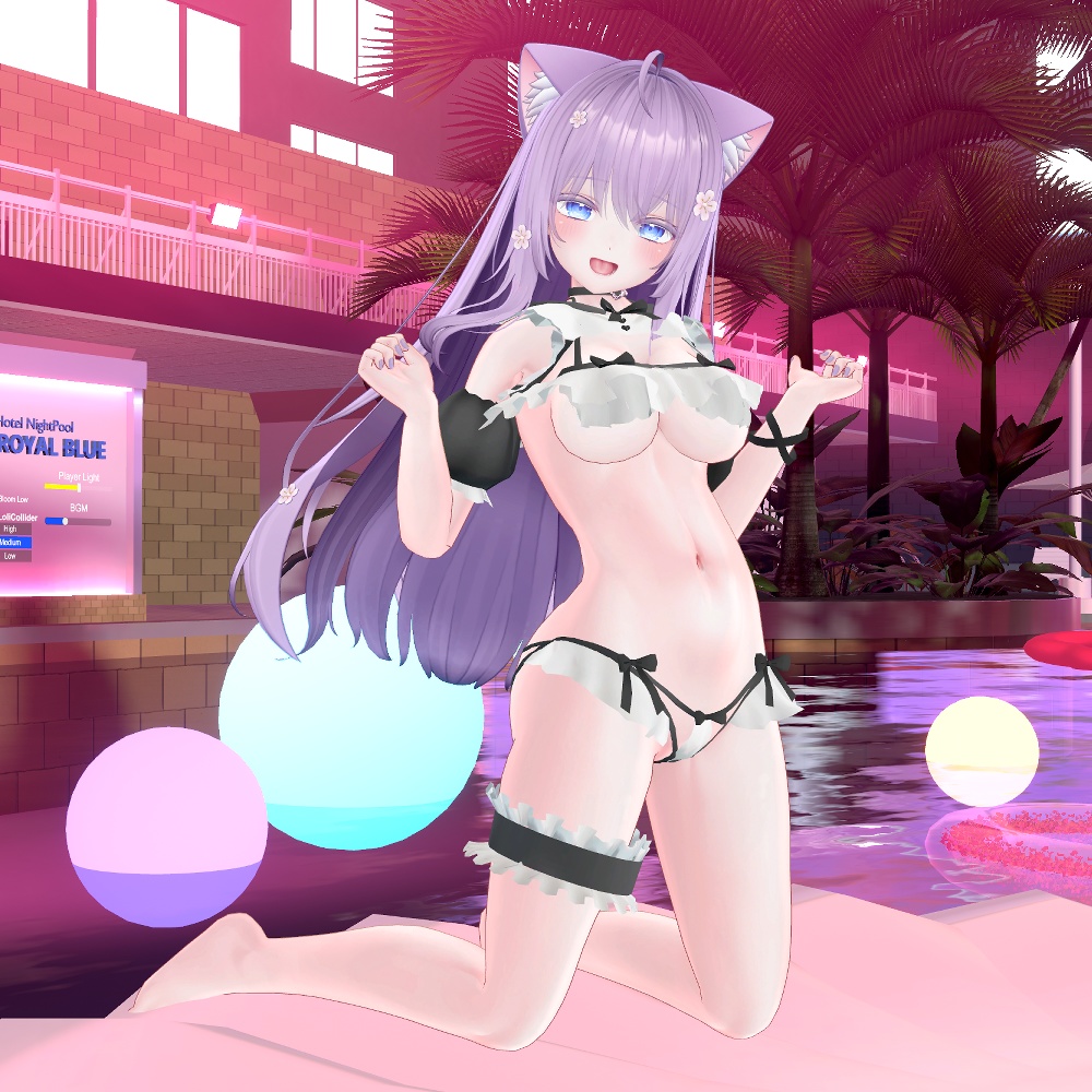 【マヌカ・萌・桔梗・カリン(こまどアバター)対応】ドキドキ♥メイドビキニ