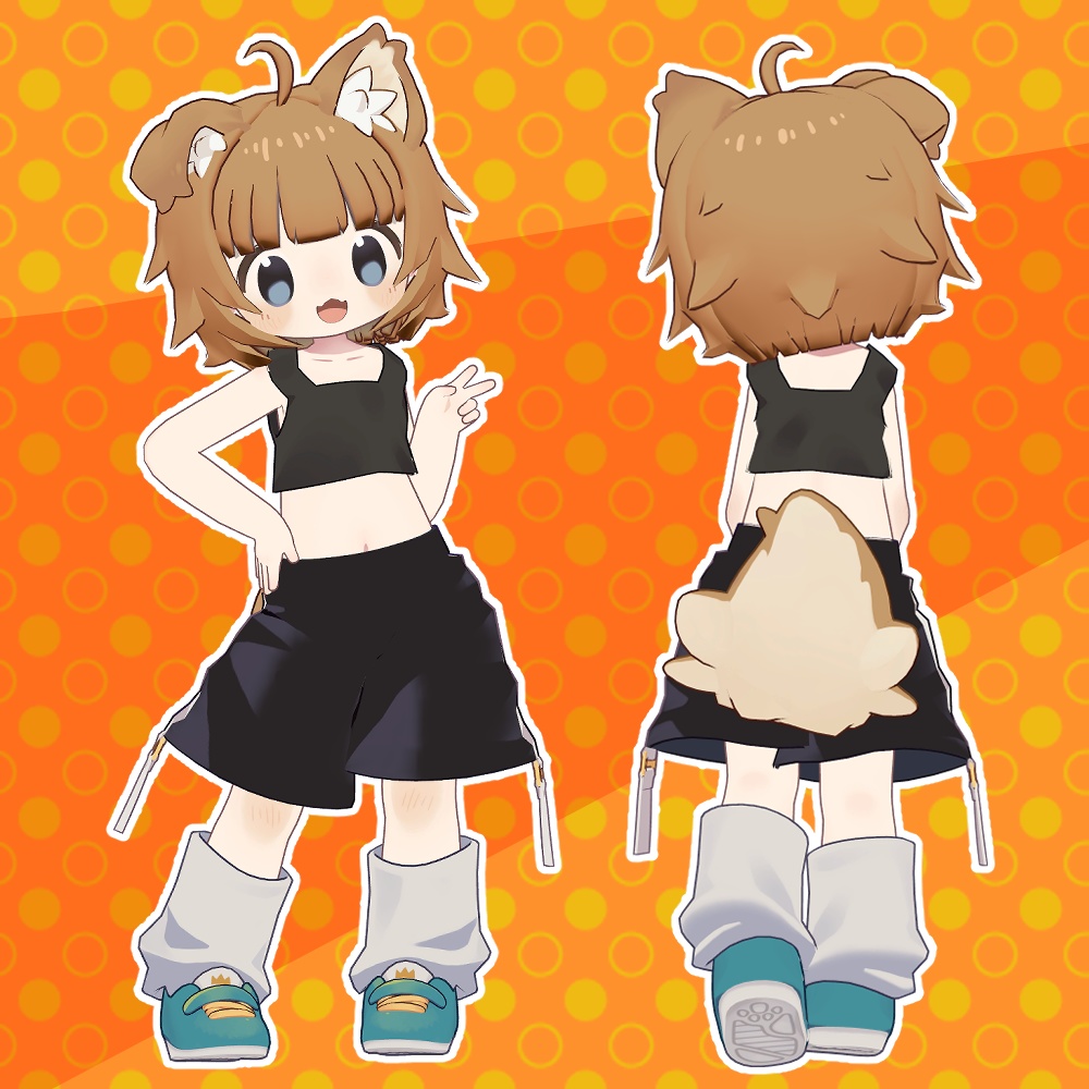 まめふれんず・カルキア対応「ぱっつんミニヘアー」