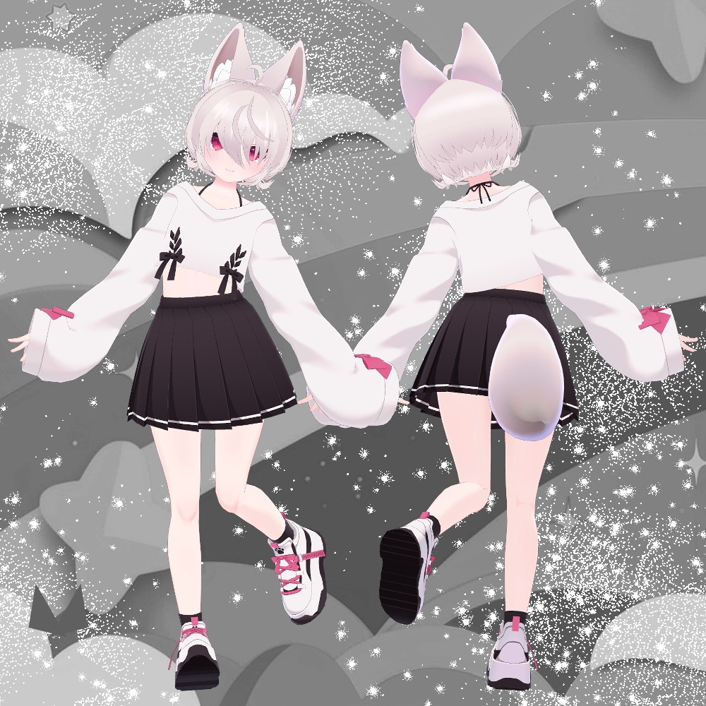 まめふれんず・カルキア・てっさくちゃん・ハオラン・カリン対応「ウルフミニヘアー」