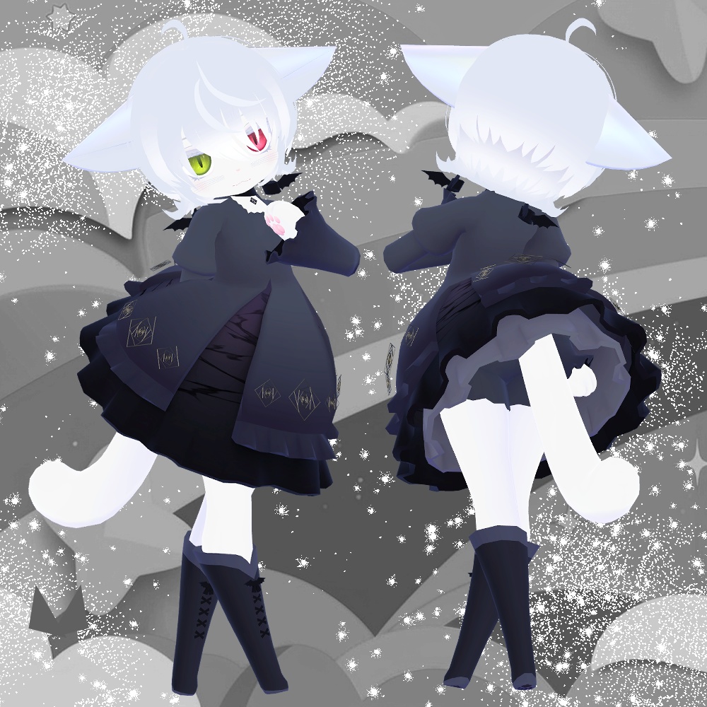 まめふれんず・カルキア・てっさくちゃん・ハオラン・カリン対応「ウルフミニヘアー」