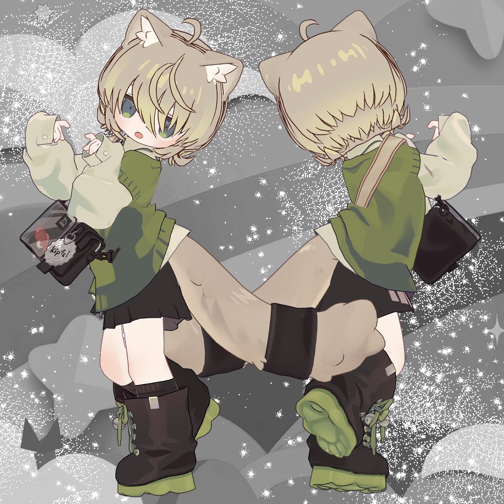 まめふれんず・カルキア・てっさくちゃん・ハオラン・カリン対応「ウルフミニヘアー」