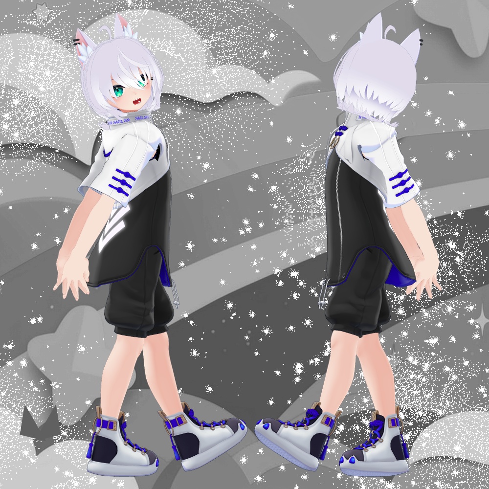 まめふれんず・カルキア・てっさくちゃん・ハオラン・カリン対応「ウルフミニヘアー」