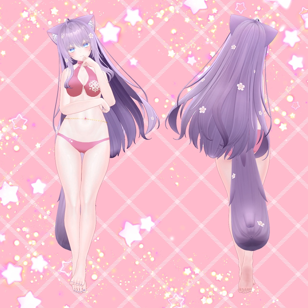 【しなの・マヌカ・萌・森羅・セレスティア・瑞希(ルルネ)・ラシューシャ・桔梗・ミルティナ対応】チェーン付きヘソピアス