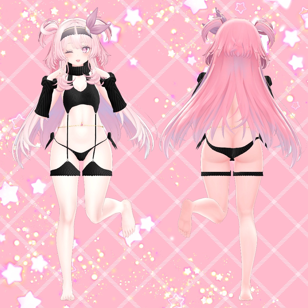 【しなの・マヌカ・萌・森羅・セレスティア・瑞希(ルルネ)・ラシューシャ・桔梗・ミルティナ対応】チェーン付きヘソピアス