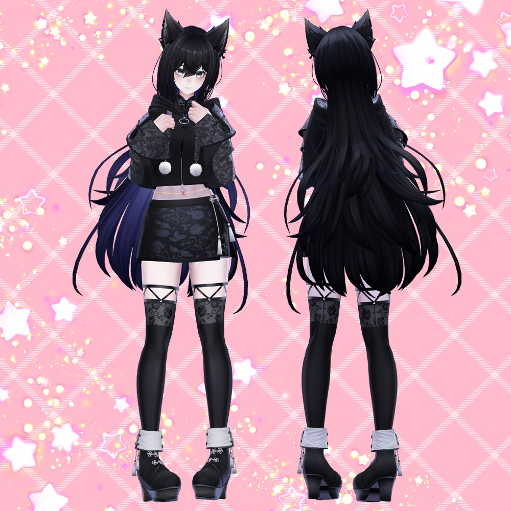 【しなの・マヌカ・萌・森羅・セレスティア・瑞希(ルルネ)・ラシューシャ・桔梗・ミルティナ対応】チェーン付きヘソピアス