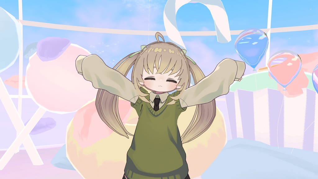 まめふれんず・カルキア対応「ツインミニヘアー」