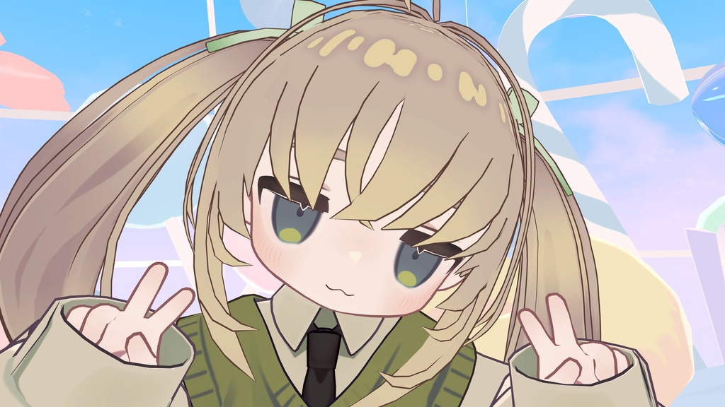 まめふれんず・カルキア対応「ツインミニヘアー」