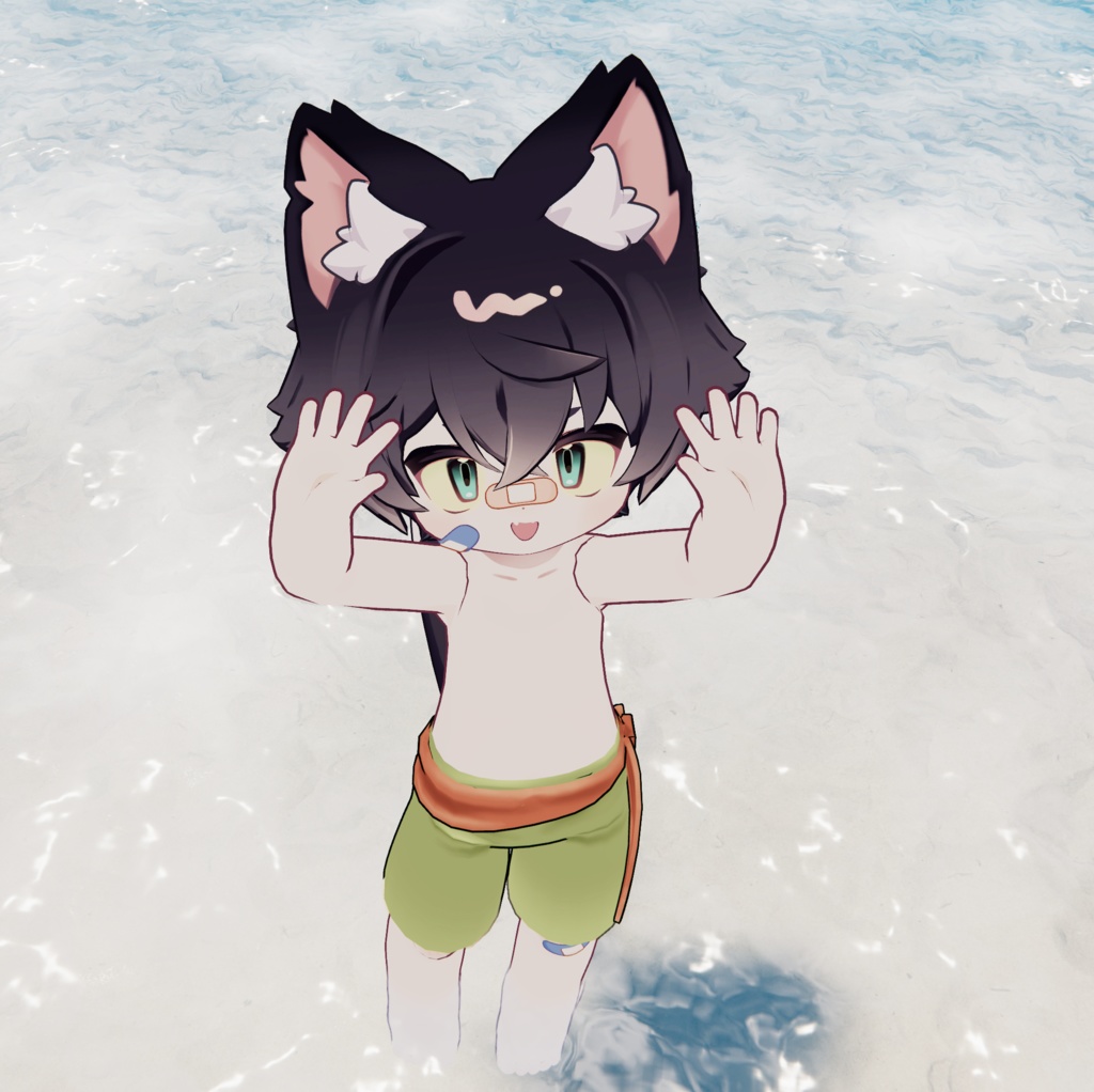 ウズルハ・リルレオ・まめひなた(まめふれんず)用「ズボン水着」