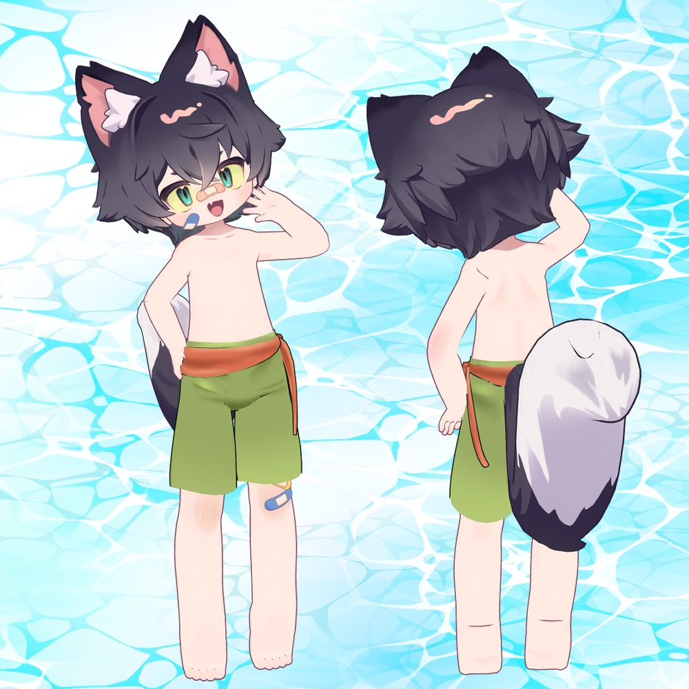 ウズルハ・リルレオ・まめひなた(まめふれんず)用「ズボン水着」