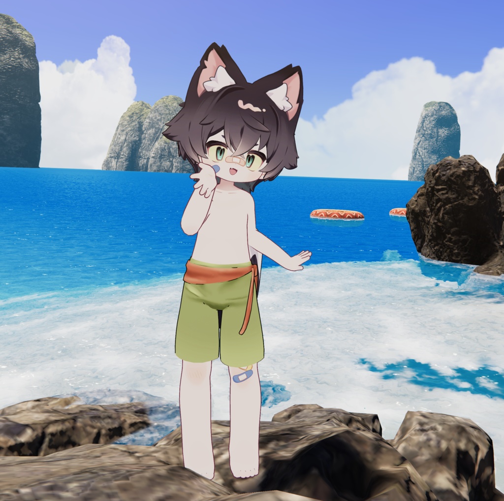 ウズルハ・リルレオ・まめひなた(まめふれんず)用「ズボン水着」