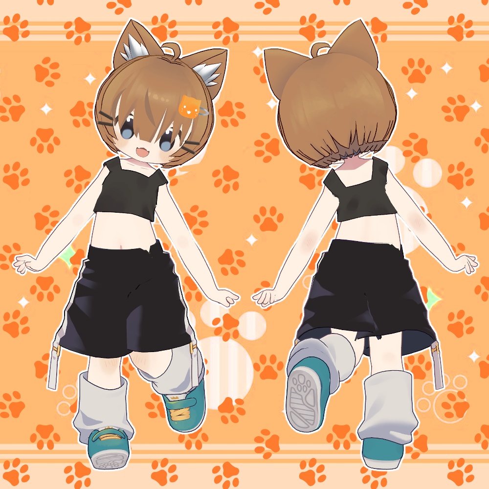 まめふれんず・コロネ・レディムーン対応「猫耳ショートミニヘアー」