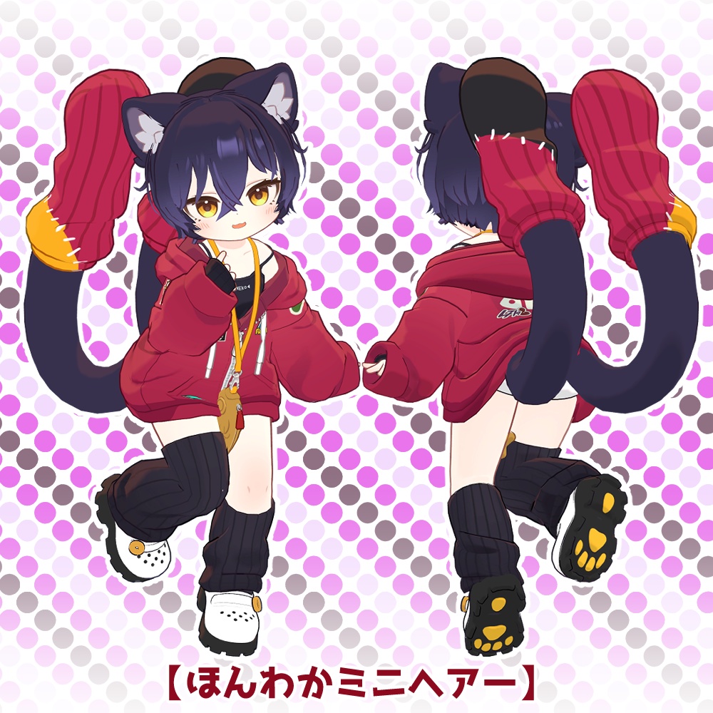 アズキちゃん用髪型5種