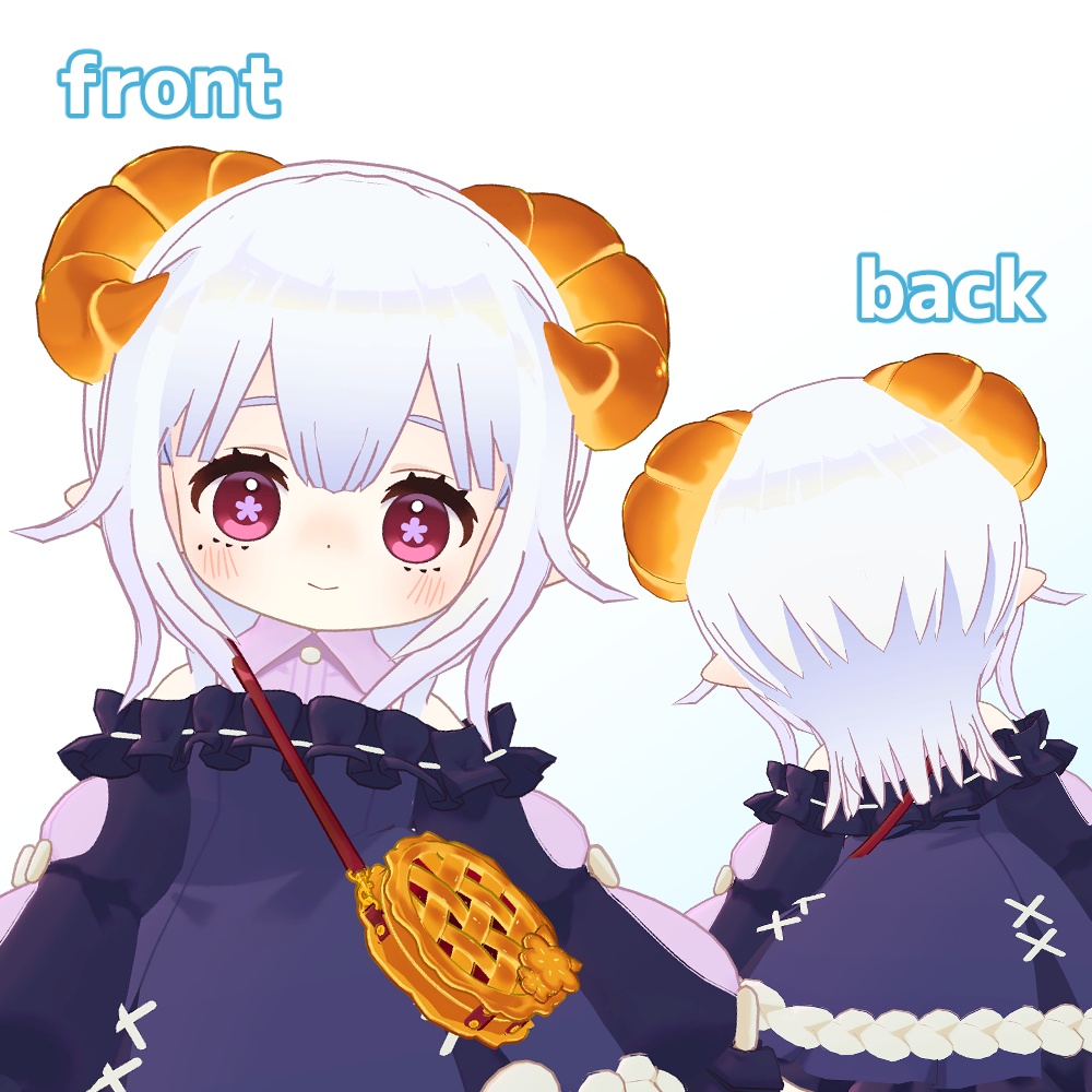 まめひなた・キプフェル・(まめふれんず)・コロネ・カルキア・アズキ対応「クールウルフミニヘアー」