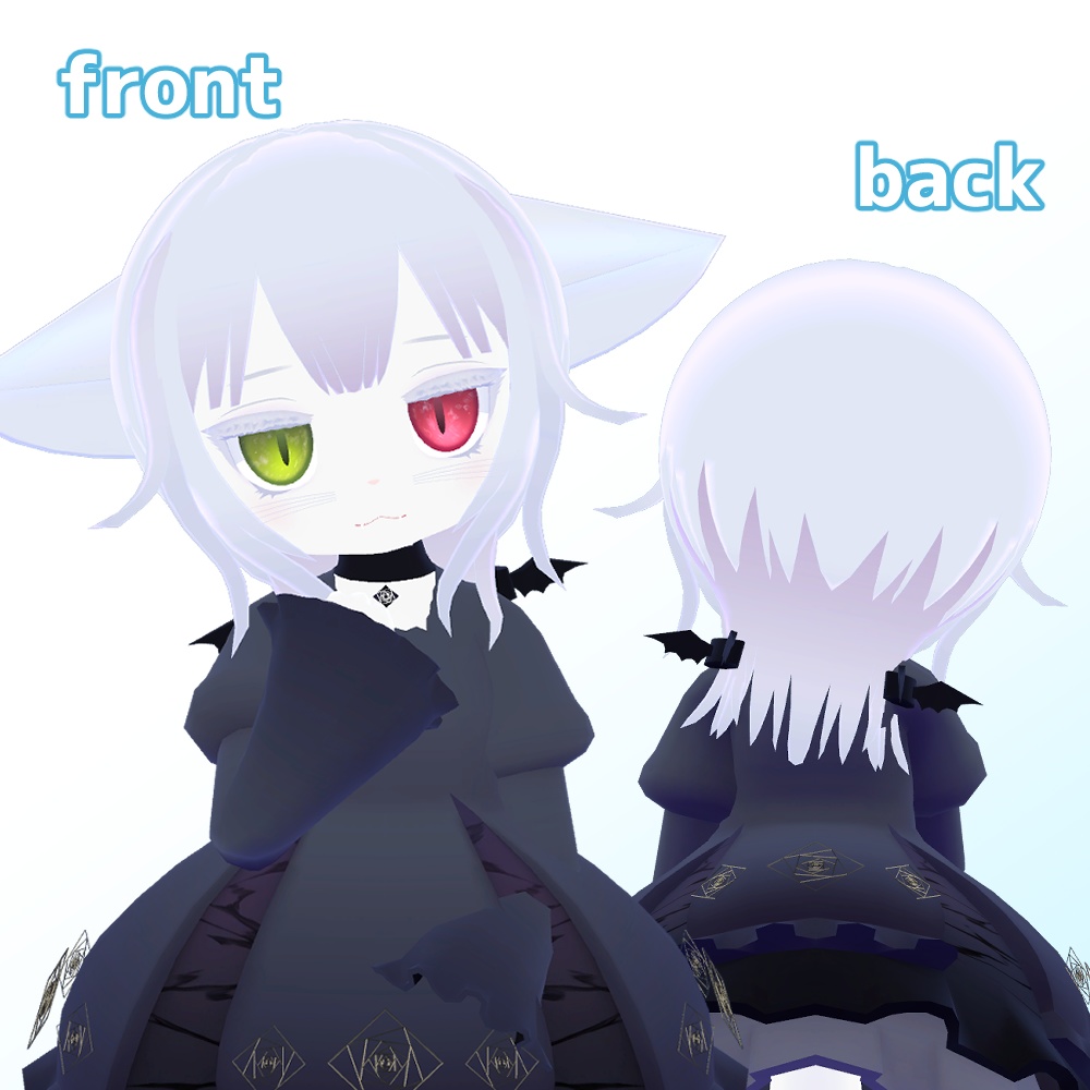 まめひなた・キプフェル・(まめふれんず)・コロネ・カルキア・アズキ対応「クールウルフミニヘアー」