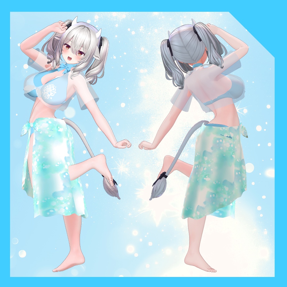 パレオとシャツ付き水着セット(一部パレオとシャツのみもあり)