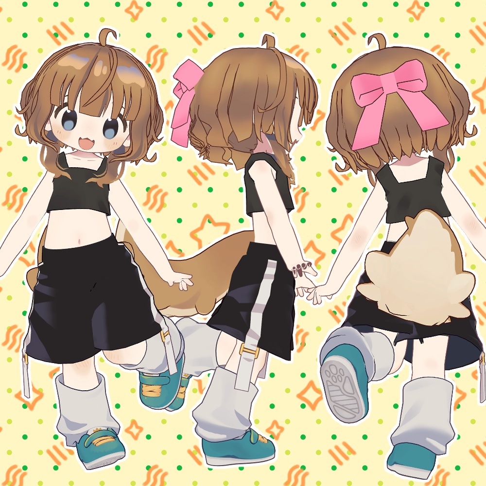 まめひなた・キプフェル・コロネ・アズキ・みみのこ・ネメシス・エルシオン対応「くるりリボンヘアー」