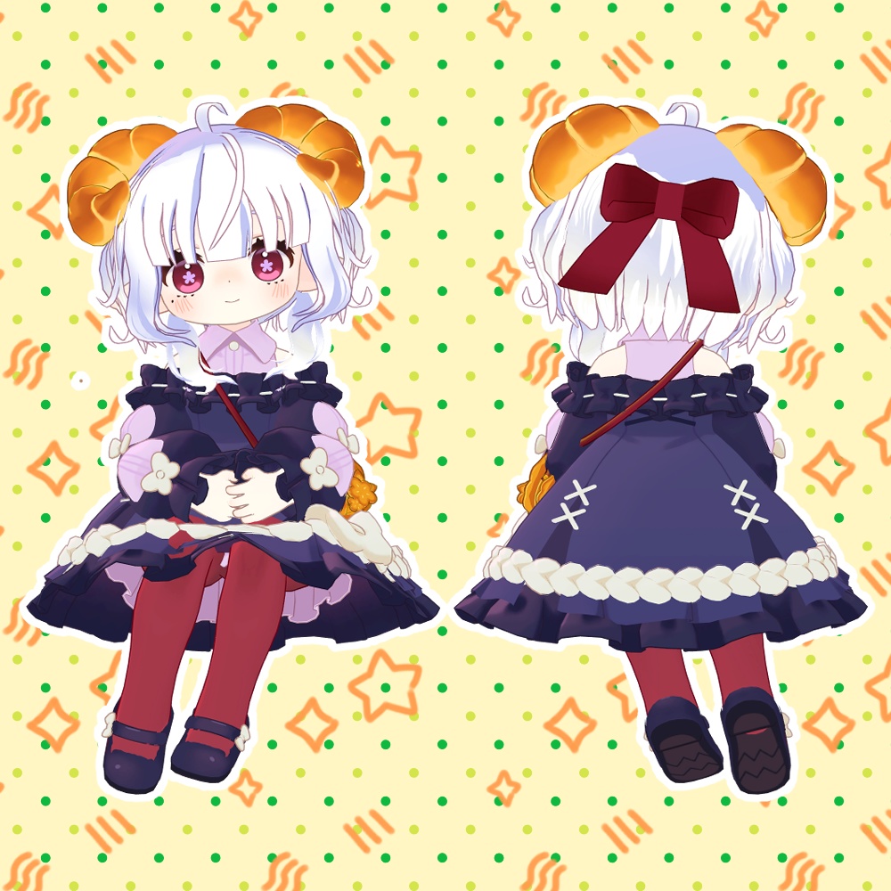 まめひなた・キプフェル・コロネ・アズキ・みみのこ・ネメシス・エルシオン対応「くるりリボンヘアー」