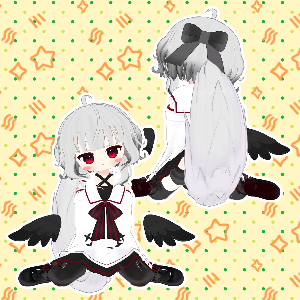 まめひなた・キプフェル・コロネ・アズキ・みみのこ・ネメシス・エルシオン対応「くるりリボンヘアー」