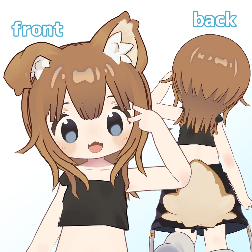 まめひなた髪型5種セット2