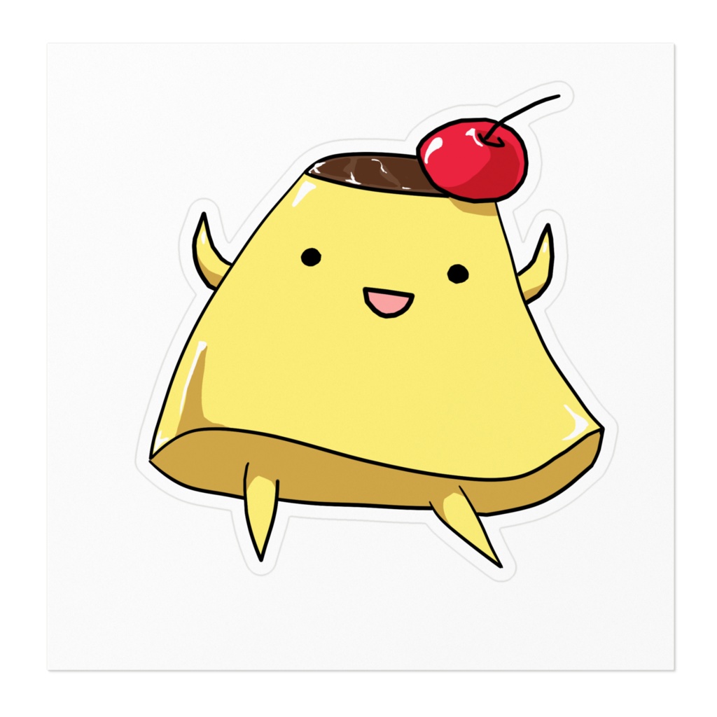 ゆるプリンダイカットステッカー